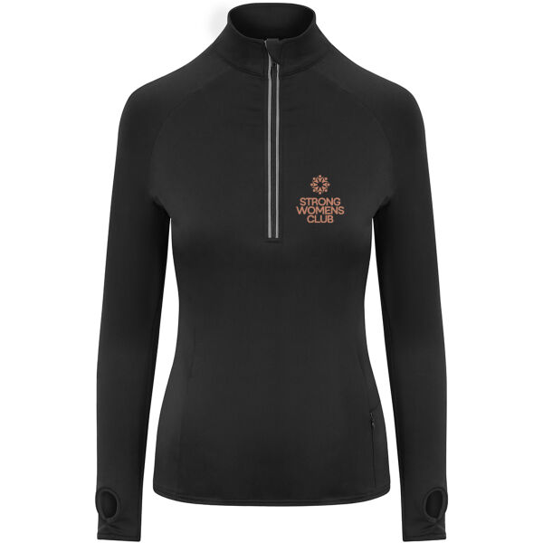 Strong Womens Club  - Cool-Flex Girlie Half Zip Top Thumbnail